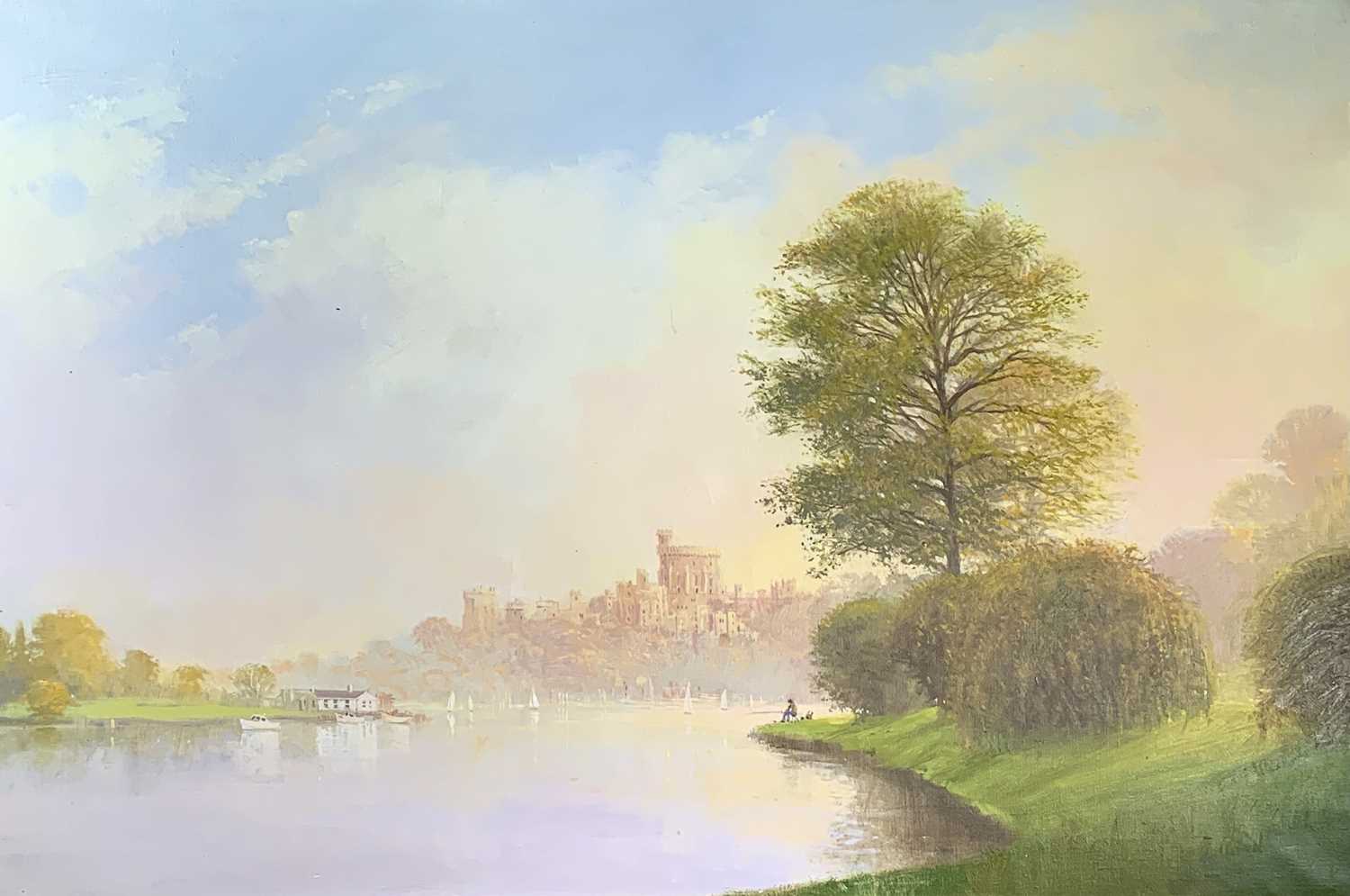 Lot 298 - John MILLER (1931-2002) Windsor Castle Oil on...