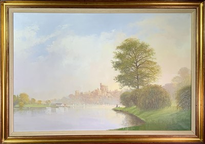 Lot 298 - John MILLER (1931-2002) Windsor Castle Oil on...