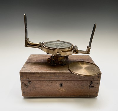 Lot 535 - A brass patent miner's dial, by J Casartelli &...
