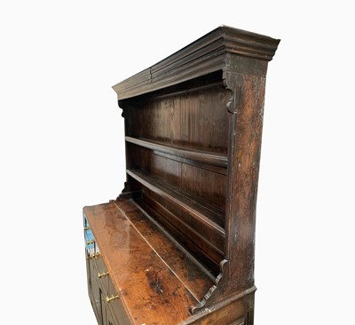 Lot 2 - A George III oak dresser, North/Mid Wales, the...