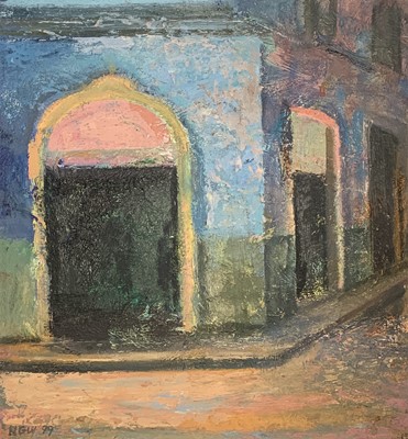 Lot 292 - Nick WILLIAMS Moroccan Door Oil on board...