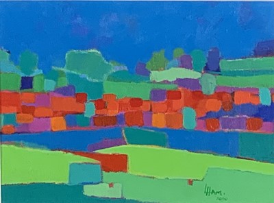 Lot 285 - Larry HAM (1934-2007) Summer Landscape Oil on...