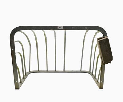 Lot 409 - A galvanised steel hay rack. Width 73cm.