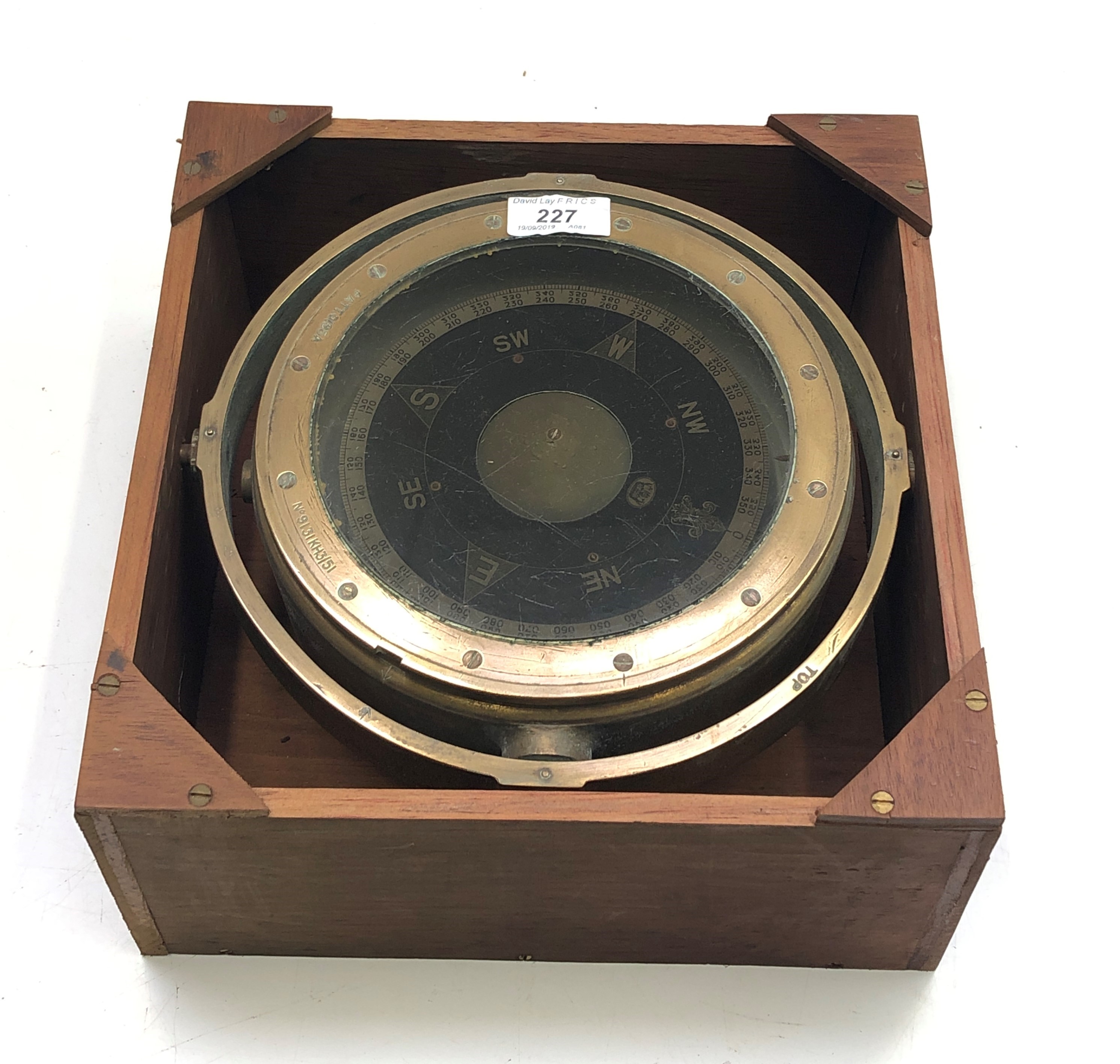 Lot 227 - An early 20th century ship's binnacle