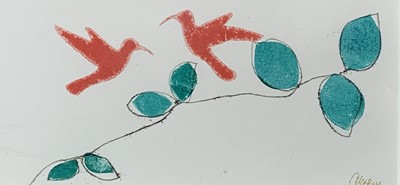 Lot 326 - Charlotte MORGAN 'Love Birds' and 'Park Life'...