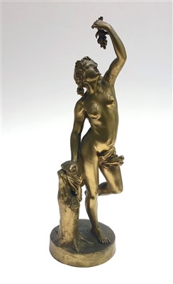 Lot 322 - A 19th century gilt bronze figure of a maiden...