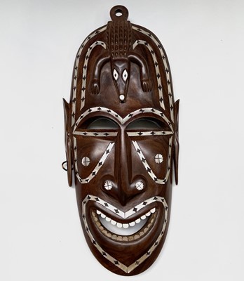 Lot 142 - Solomon Islands, A hardwood and mother of...