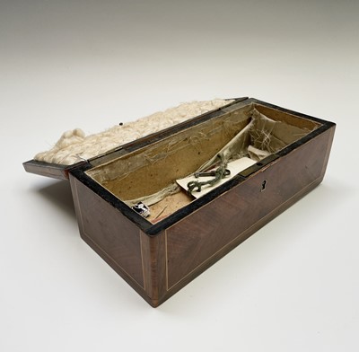 Lot 36 - A French kingwood and crossbanded glove box,...