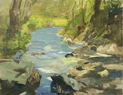 Lot 1055 - John BOWES (1899-1974) Wilton Bridge, Ross on...