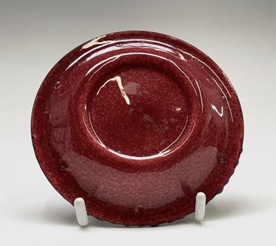 Lot 412 - Audrey Hepburn Interest? A red glass ash tray,...