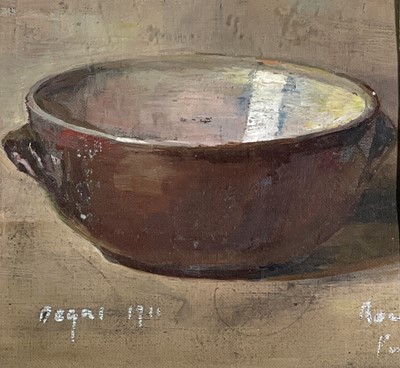 Lot 1127 - DEGAS ??? Study of a Bowl Oil on canvas...