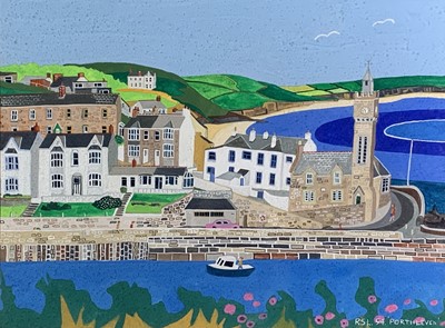 Lot 423 - Richard Sidney LODEY (1950) Porthleven Acrylic...