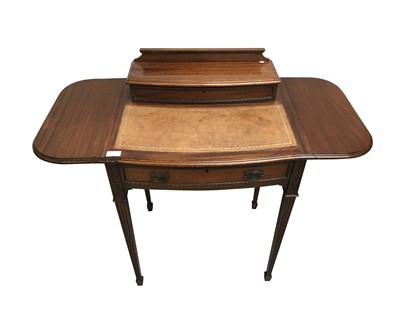 Lot 3004 - An Edwardian mahogany lady's writing desk, the...