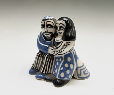 Lot 1008 - Bernard MOSS of Mevagissey Three pottery...