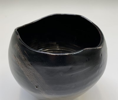 Lot 1007 - A studio pottery bread crock, multiple seal...