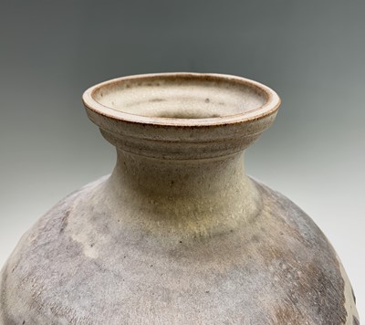Lot 1007 - A studio pottery bread crock, multiple seal...