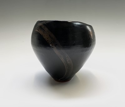 Lot 1007 - A studio pottery bread crock, multiple seal...