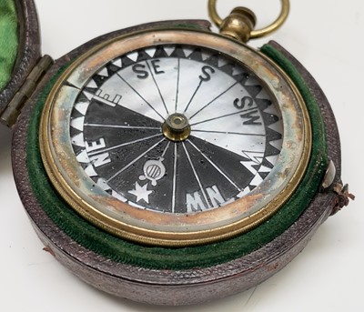 Lot 544 - A late Victorian gilt compass, by Negretti &...