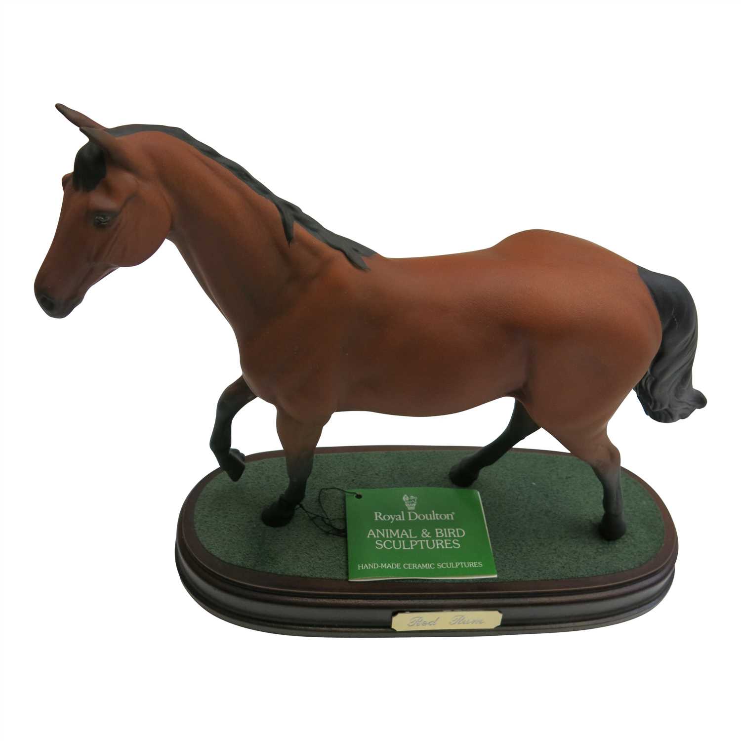 Lot 905 - A Royal Doulton horse sculpture 'Red Rum',...