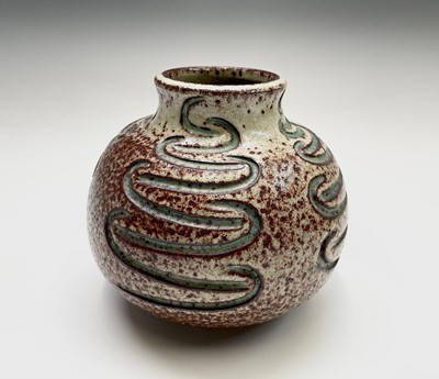 Lot 913 - A mid century Accolay vase, having incised...