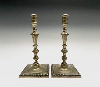 Lot 170 - An unusual pair of Victorian brass...