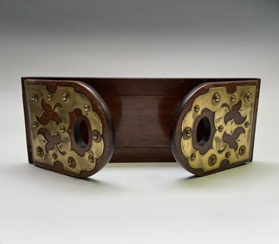 Lot 173 - A late Victorian mahogany and brass mounted...