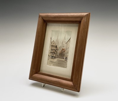 Lot 181 - A continental carved hardwood frame, now...