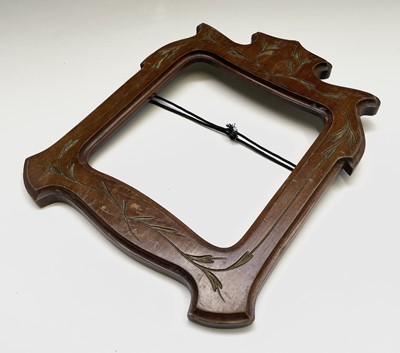 Lot 181 - A continental carved hardwood frame, now...