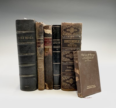 Lot 192 - A Victorian family Bible by John Kitto,...