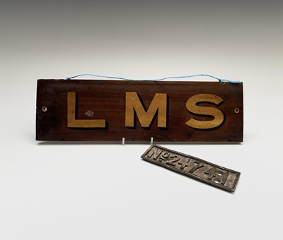 Lot 222 - Railway Interest - An original LMS gilt...