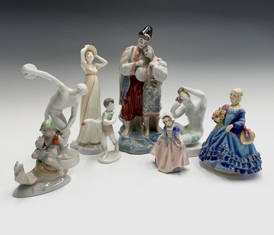 Lot 915 - A Royal Worcester figure 'June', height 16cm,...