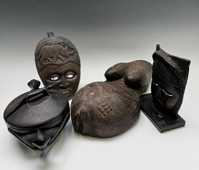 Lot 227 - An African tribal carved wood torso of a...