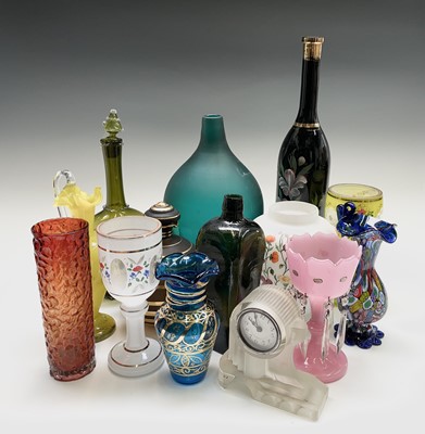 Lot 923 - A quantity of coloured glassware, mainly...