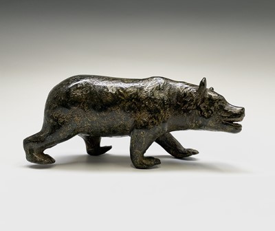 Lot 247 - A continental bronze figure of a bear, mid...