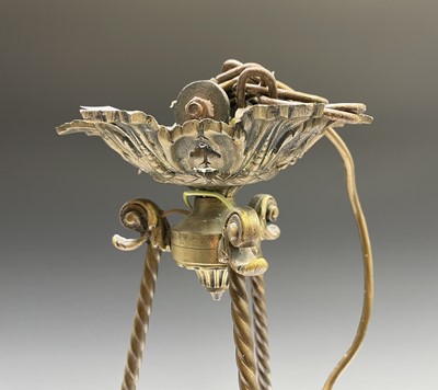 Lot 197 - A Regency style gilt brass electrolier, early...