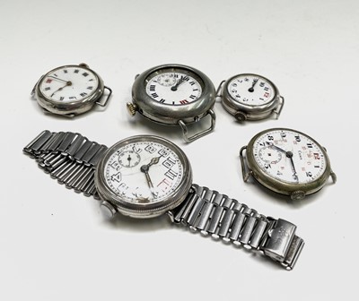 Lot 233 - A collection of eleven trench watches.