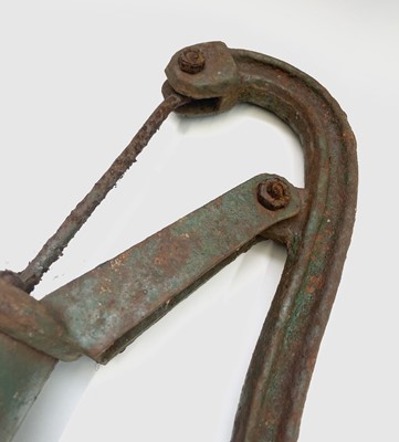 Lot 628 - A Victorian cast iron water pump. Height 48cm.