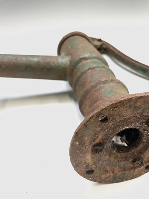 Lot 628 - A Victorian cast iron water pump. Height 48cm.