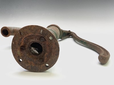 Lot 628 - A Victorian cast iron water pump. Height 48cm.