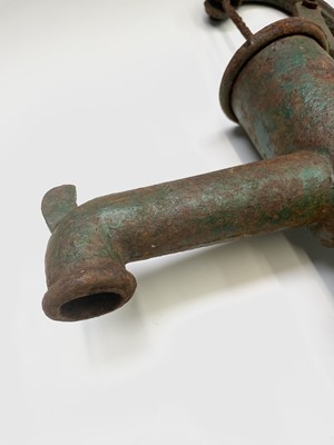 Lot 628 - A Victorian cast iron water pump. Height 48cm.