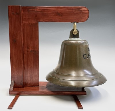 Lot 204 - A brass Ship's bell, from the trawler Mount...