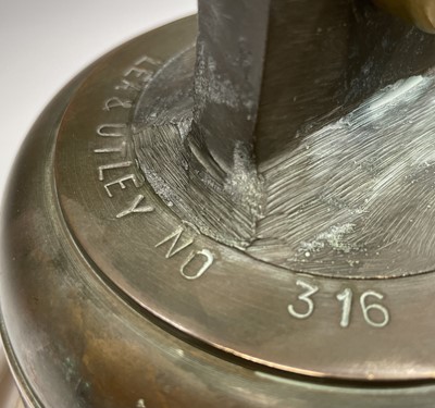 Lot 204 - A brass Ship's bell, from the trawler Mount...