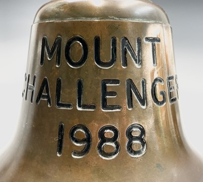 Lot 204 - A brass Ship's bell, from the trawler Mount...