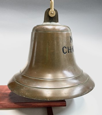Lot 204 - A brass Ship's bell, from the trawler Mount...