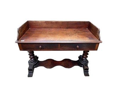 Lot 3027 - A Victorian mahogany washstand, with...