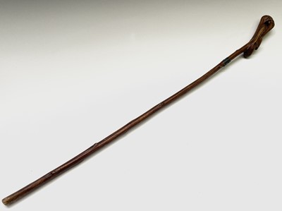 Lot 236 - A late Victorian hedgerow walking cane, with...