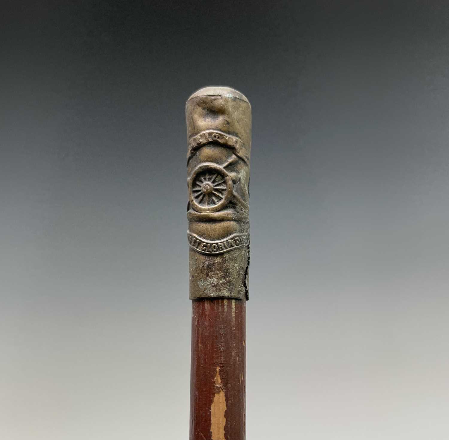 Lot 240 - An eastern malacca cane, 19th century, with