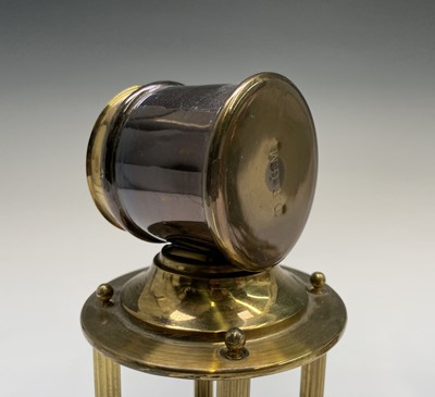 Lot 2912 - A German Schatz & Sons 1000 day brass torsion...