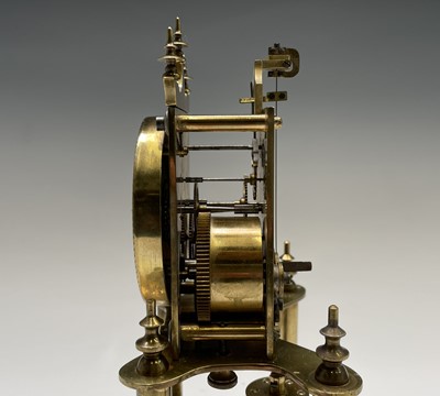 Lot 2913 - A German brass torsion clock, circa 1900, the...