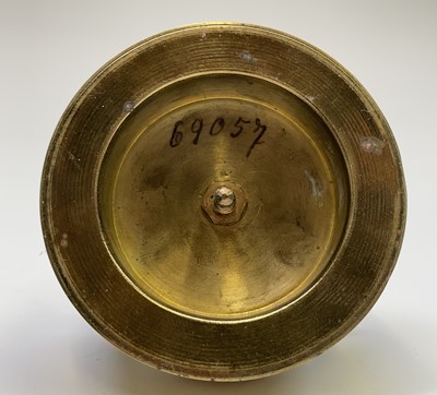 Lot 2913 - A German brass torsion clock, circa 1900, the...